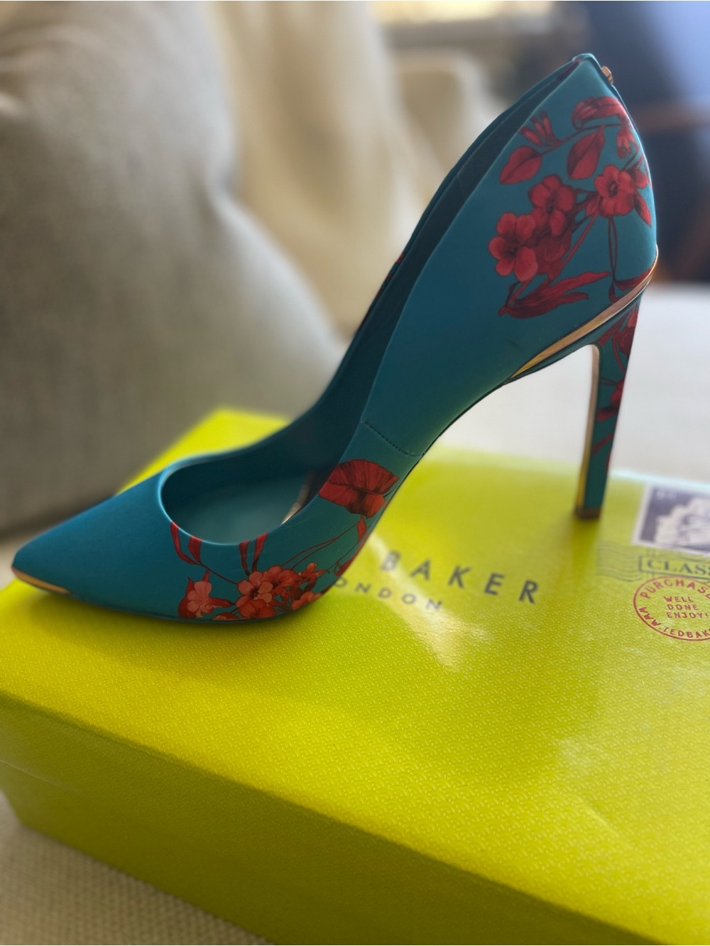 Ted Baker Elnip Fantasia Floral Pumps EU 40.5 – Worn Once With Box